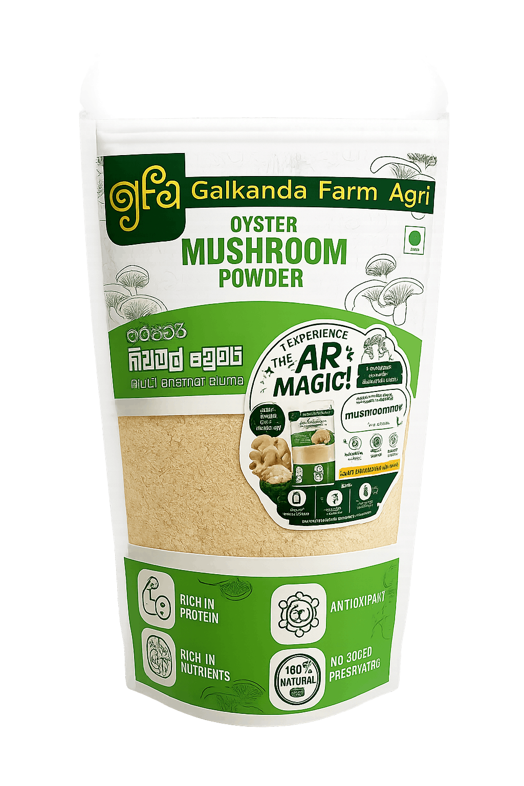Galkanda Farm Agri Oyster Mushroom Powder
